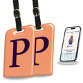 Initials Bag tag P  [pack 2]